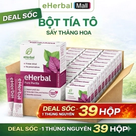 Deal sốc 1 Thùng Nguyên Bột Tía Tô Eherbal Sấy thăng hoa 39 hộp